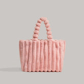 Plüschige Tasche - Rosa - Plüschige Tasche - € - Handtasche Schultertasche Shopper - Concept Frankfurt
