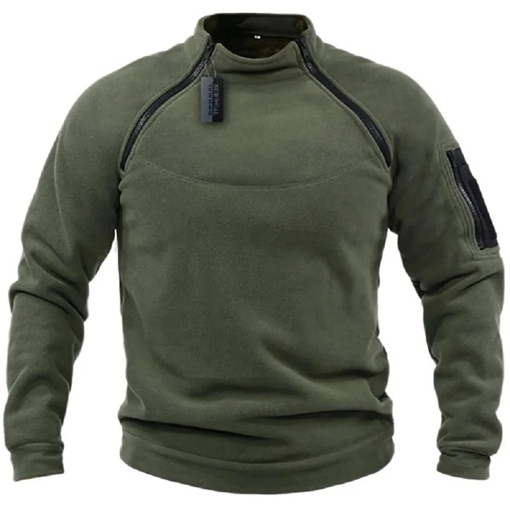 Camo™ | Tactical Fleece Sweatshirt - Armeegrün - GlowAmbe™ | Das kabellose und wiederaufladbare Stimmungslicht - € - Heren MÄNNER Pullover & Jacken Tops - Concept Frankfurt