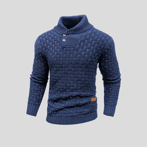 Dave® - Warmer Winterpullover - Blau - Dave® - Warmer Winterpullover - € - heren kleding - Concept Frankfurt