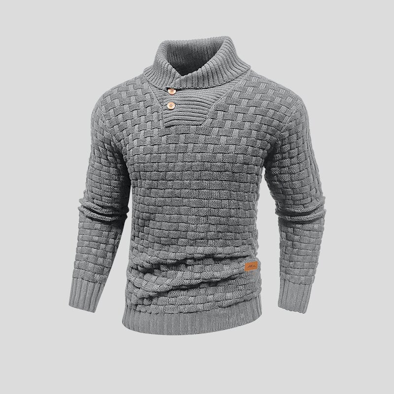 Dave® - Warmer Winterpullover - Grau - Dave® - Warmer Winterpullover - € - heren kleding - Concept Frankfurt