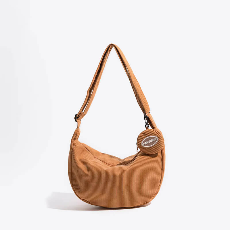 Samt Mini Schultertasche - Dunkelorange - Damen Handtaschen - Handtasche Samt Umhängetasche - Concept Frankfurt