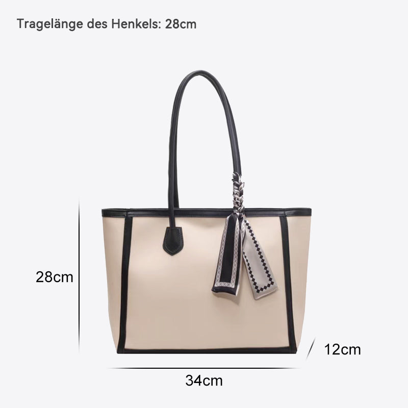 Zweifarbige Tote Schultertasche - - Zweifarbige Tote Schultertasche - € - Handtasche Schultertasche Shopper - Concept Frankfurt