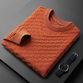 Melchior™ | Moderner Pullover - Orange - - - Concept Frankfurt