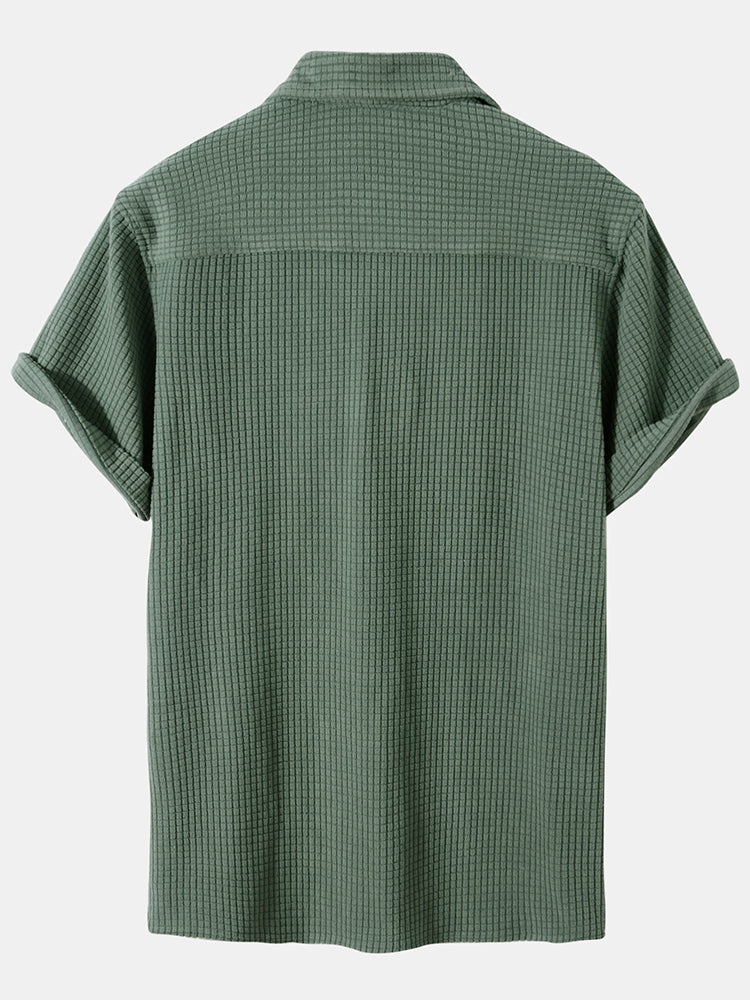 Eamon - Stilvolles und elegantes Hemd - - GlowAmbe™ | Das kabellose und wiederaufladbare Stimmungslicht - € - Basic green Hemden & Polos Heren MÄNNER Plain Sale Shirts und Polos Solid Summer Tops - Concept Frankfurt