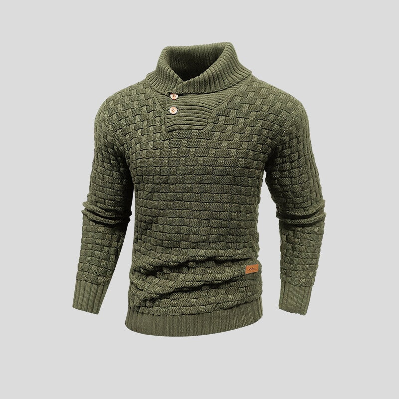 Dave® - Warmer Winterpullover - Grün - - heren kleding - Concept Frankfurt