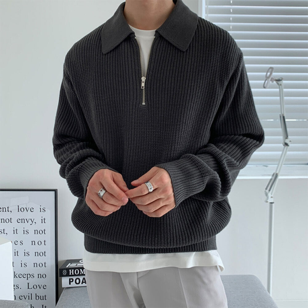 Gavi Sweater™ - Premium-Polo für Herren - Schwarz - - heren kleding men sweater - Concept Frankfurt