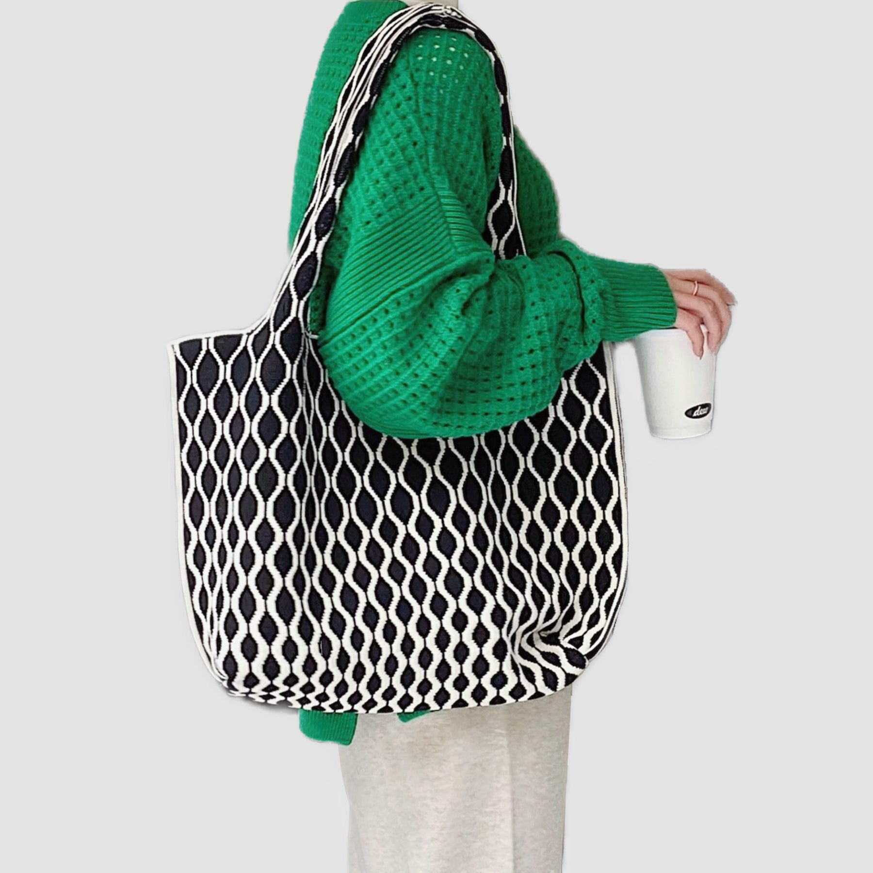 Einkaufstasche mit Ripple-Textur - - - Concept Frankfurt