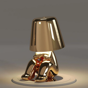 RayDude | Golden Man Lampe - Gold Mürrisch - Tischlampen Tragbare Lampen - Concept Frankfurt