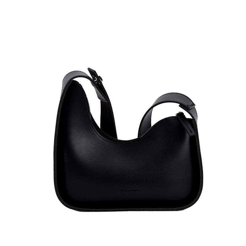 N&S Nicole | Luxuriöse Lederhandtasche - Schwarz - Bags Sale - Concept Frankfurt