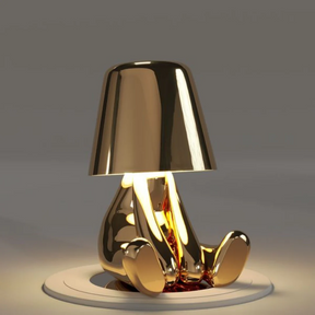 RayDude | Golden Man Lampe - Gold Sehnsucht - Tischlampen Tragbare Lampen - Concept Frankfurt