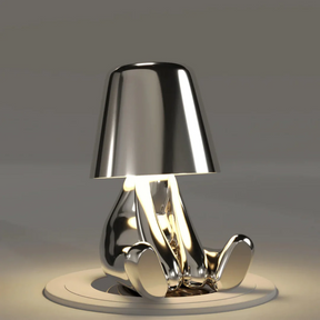 RayDude | Golden Man Lampe - Silber Sehnsucht - Tischlampen Tragbare Lampen - Concept Frankfurt