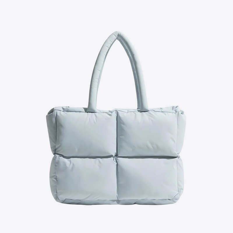 Quilted Puffer Tote - Himmelblau - - Concept Frankfurt