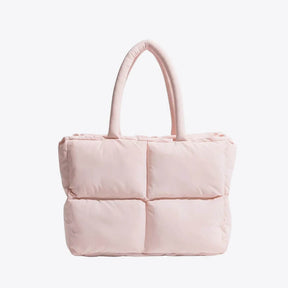 Quilted Puffer Tote - Rosa - - Concept Frankfurt