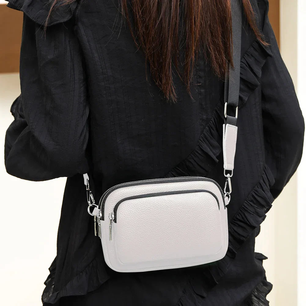 Addison - Damen Umhängetasche aus echtem Leder, elegante kleine Kamerataschen, Mode für die Arbeit - - Damen FRAUEN Taschen - Concept Frankfurt