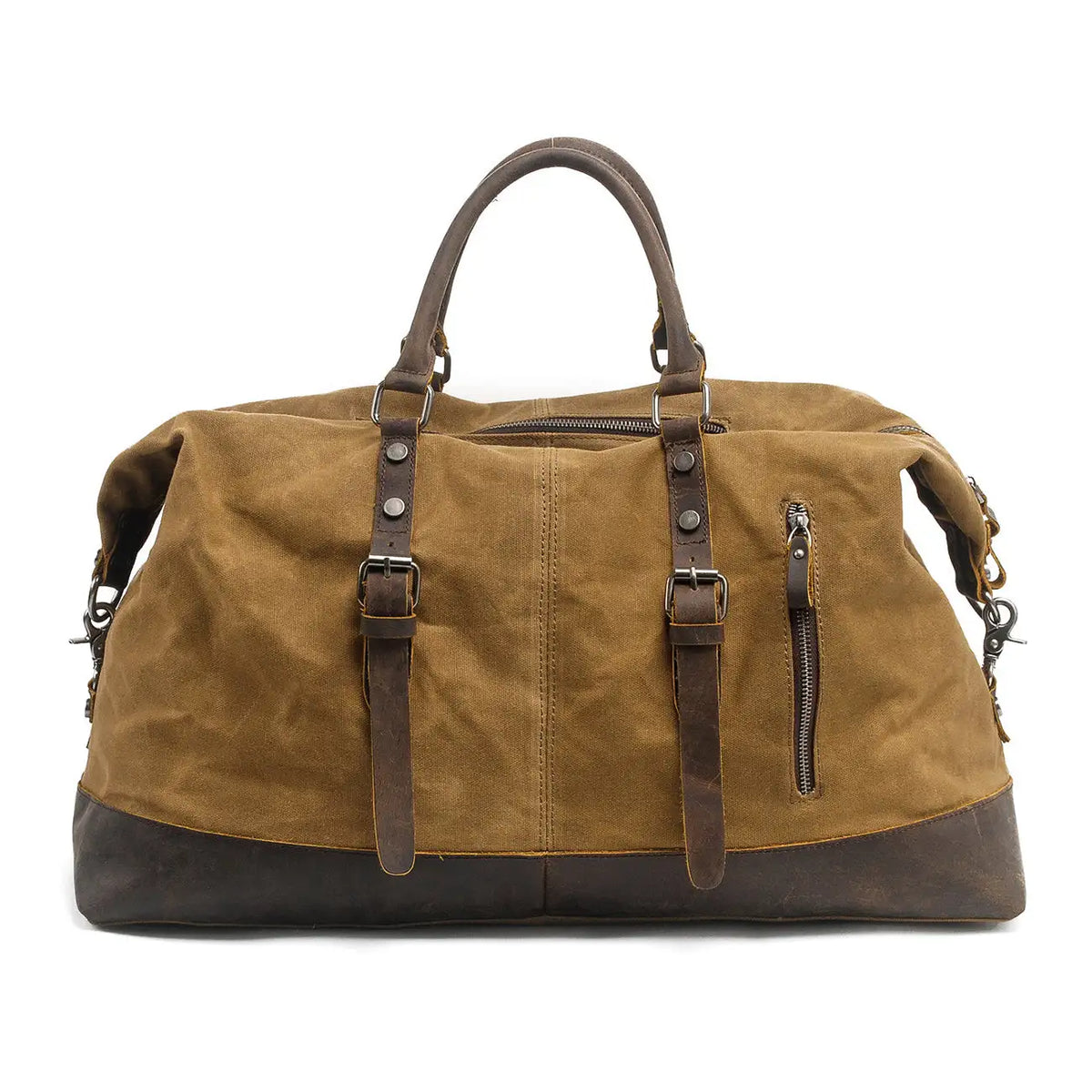 Canvas Duffle Bag | QAANAQ - Khaki - Bags - Concept Frankfurt