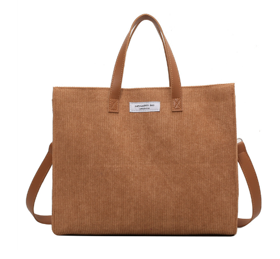 Nora | Corduroy Tote Tasche - Braun - Bags Sale - Concept Frankfurt