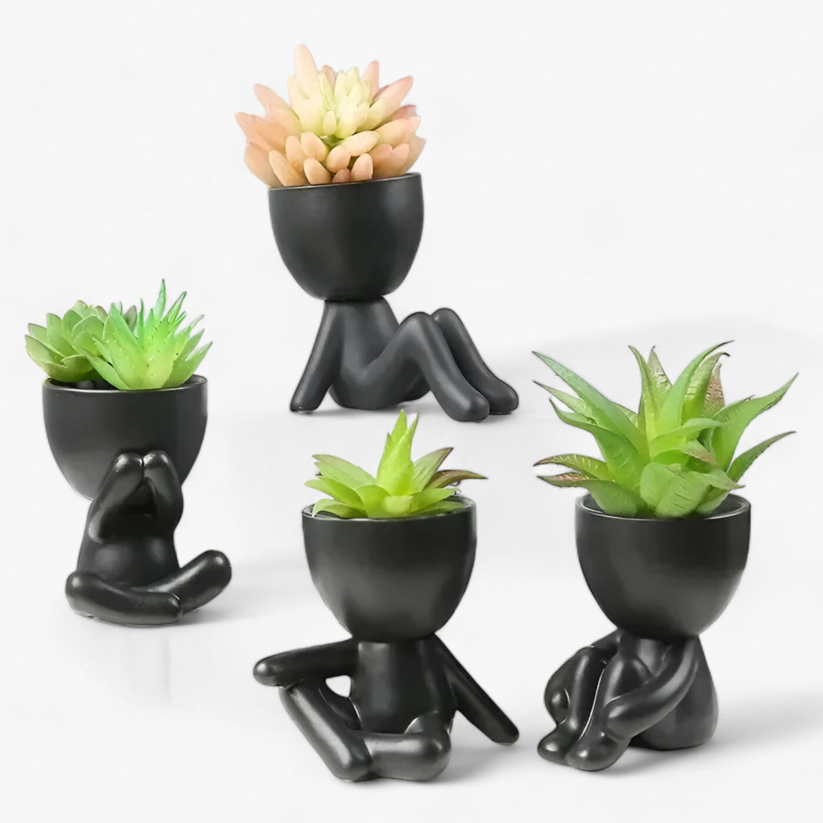 Nordic Keramik Sukkulenten-Figur-Blumentopf - - Ceramic Desktop Flower/Green Plant FYS0385 Mainland China Modern Style No Nursery Pots - Concept Frankfurt